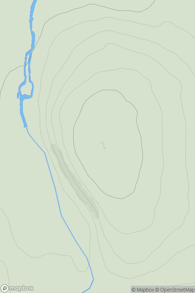 Thumbnail image for Hillhead Hill [Inverness to Strathspey] showing contour plot for surrounding peak
